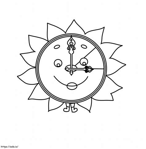 Sundial Coloring Pages