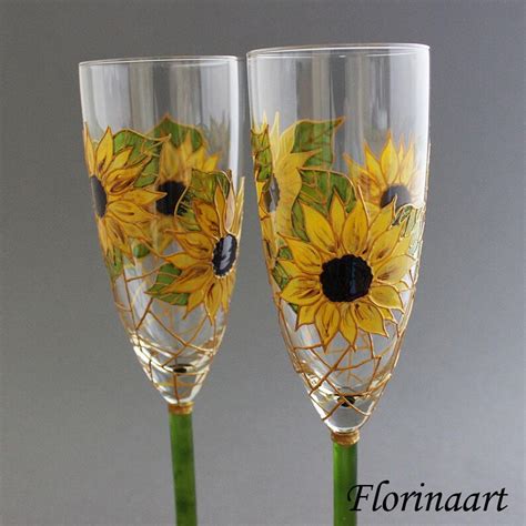 Sunflower Glasses - Etsy UK