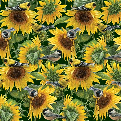  Arrives by Mon, Oct 16 Buy Polycotton Printed Fabric SUNFLOWER PICNIC BLUE / 60" Wide / Sold by the yard at Walmart.com . 