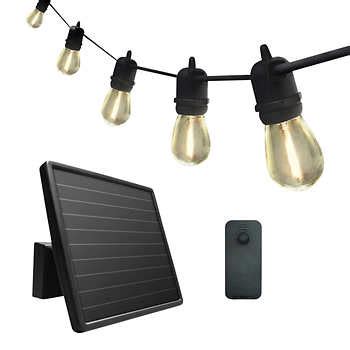 Sunforce 15 LED Solar String Lights with Remote Control Costco