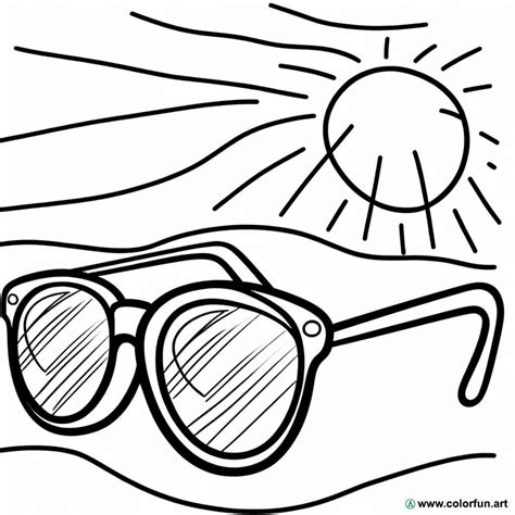 Sunglass Coloring Shee