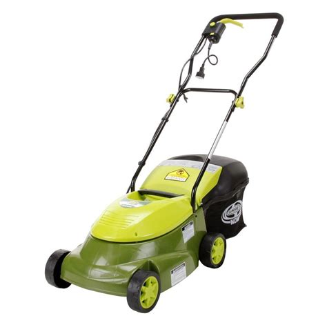 Sunjoe electric mower. Responding to the need for an easy-to-use electric mower for smaller lawns, Sun Joe® developed the MJ401E. Compact and lightweight (only 29 lbs), the Sun Joe MJ401E is a lean, mean and green mowing machine that gets your yard chore done without polluting the atmosphere with toxic carbon emissions. 