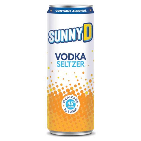 Sunny d alcohol. The company announced this week that its new SunnyD Vodka Soda drinks will be available exclusively at Walmart starting March 11. The drink will have an ABV of 4.5%. Beers such as Bud Light ... 