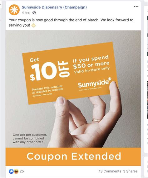 Sunnyside coupon codes. Apr 17, 2023 · Find all the latest Sunnyside Dispensary Coupon Code coupons, discounts, and promo codes at CouponAnnie in May 2023💰. All Codes Verified. Save Money With Limited Time Deals. 