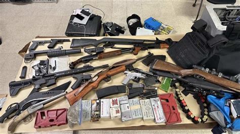 Sunnyvale couple arrested with large stash of weapons and stolen vehicles