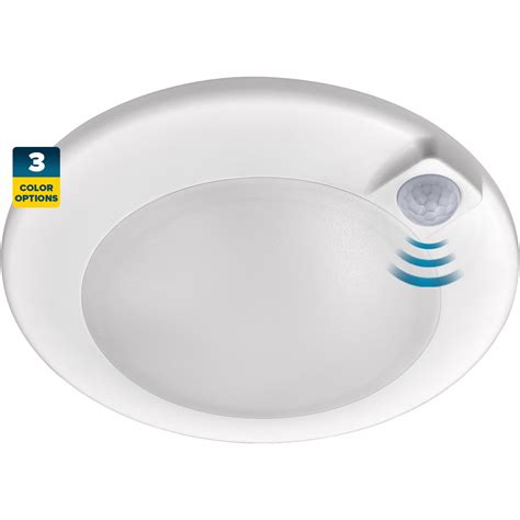 Sunperian 6" LED Motion Sensor Ceiling Light 3 Color Option ETL & Wet