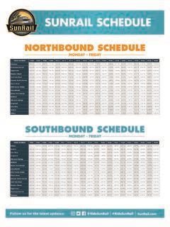 Check out the Northbound and Southbound SunRail sch