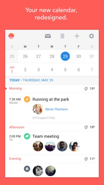 Sunrise Calendar App Now Available on Android and Desktop