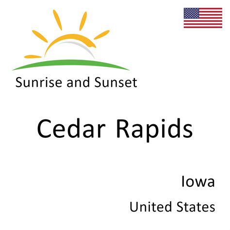 Sunrise and sunset times in Cedar Rapids - Time and Date