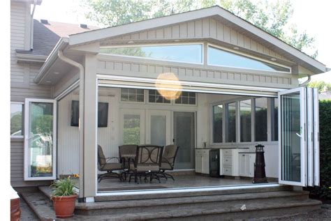 Sunroomaddition. Depending on what you want or need the additional space for, a sunroom or screen room could be an alternative solution. Whether you are looking to enclose an existing porch, patio or deck, or create a completely new light-filled room, we can help you design a unique room for relaxing, entertaining, work/school, hobbies, and more! All Patio ... 