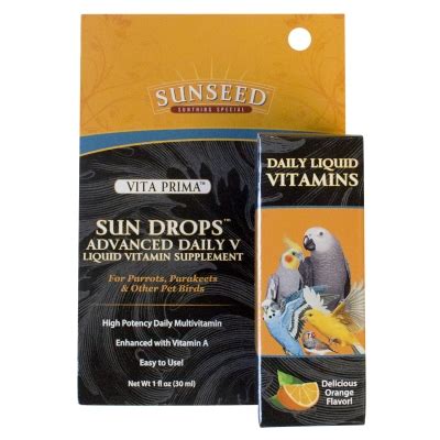 Sunseed Vitamin Drops with medications