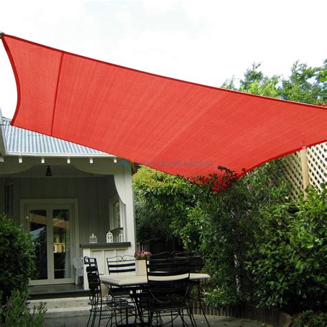 COLOURTREE. 12 ft. x 7 ft. 220 GSM Waterproof Rectangle Sun Shade Sail Screen Canopy, Outdoor Patio and Pergola Cover.