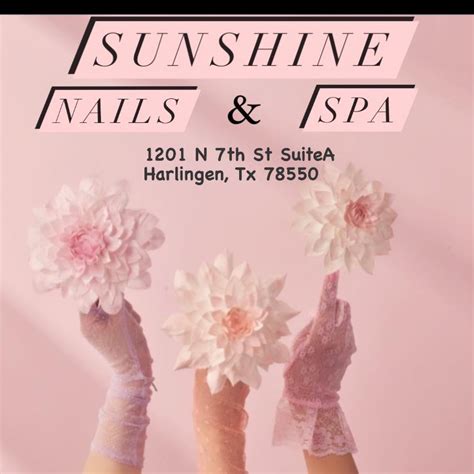 Sunshine nails harlingen. Sunshine Nails & Spa, Harlingen, Texas. 2,230 likes · 13 talking about this · 229 were here. Professional Nails Care For Ladies & Gentlemen. Sunshine Nails & Spa 