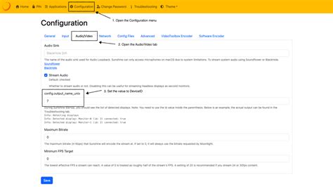 Sunshine second monitor.  Setting this display as output in Sunshine normally wo...