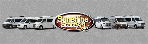 Sunshine State RV is an RV dealership located in Gainesville, FL. We sell new and pre-owned RVs with excellent financing and pricing options. ... Sunshine State RV. 3202 North Main Street. Gainesville, FL 32609. US. Phone: 352.337.0776. Email: sales@sunshinestatervs.com. Fax: We Are The Class B Experts. Search Our Inventory; Search Now ; 01 New .... 