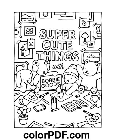 Super Cute Things Coloring Book