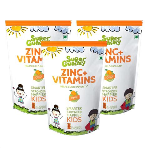 Super Gummy Zinc & Vitamin C Immunity Booster Gummies for …