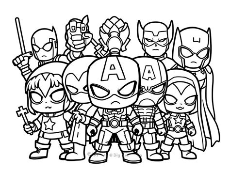 Super Hero Coloring Shee