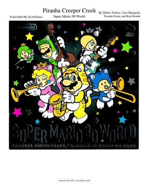 Super Mario 3D World - Piranha Creeper Creek Sheet music for …