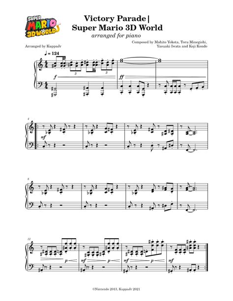 Super Mario 3d World - Musescore.com