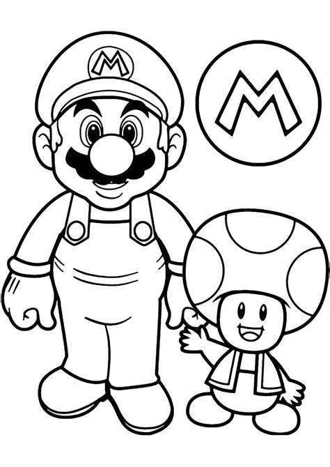 Super Mario Bros Coloring Shee