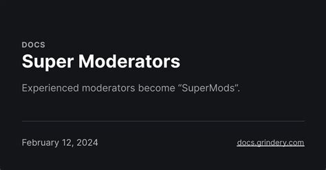 Super Moderator.