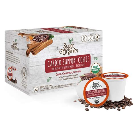 Super Organics Cardio Support Coffee Brew Cups With Superfoods ...