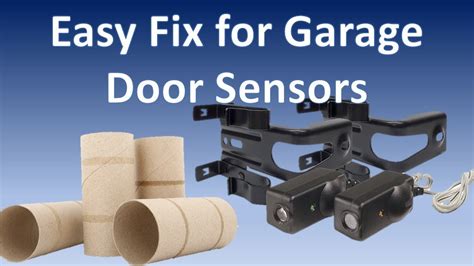 Super Simple Garage Door Sensor Fix - YouTube