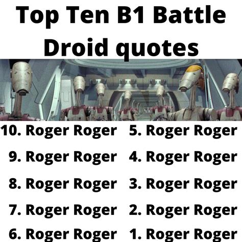 Super battle droid quotes.  3.  93 MP3 clips & quotes to play and download Quote...