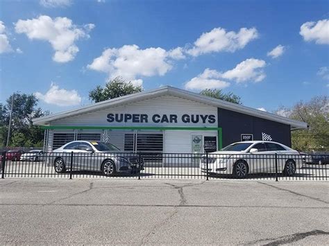 Super car guys. Super Car Guys. Sales: 316-974-3137. Service: 316-445-9171. OPEN TODAY: 9:00 AM - 9:00ish PM Open Today ! Sales : 9:00 AM - 9:00ish PM . Service : 7:00 AM - 4:00 PM . All Hours View Inventory. View All Inventory. CarFinder. Specials. Current Promotions. View Specials. Apply for Financing. Sell Your Car. Service ... 