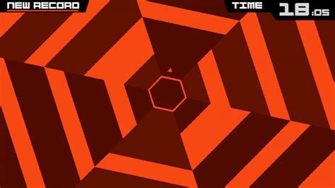 Super hexagon. Super Hexagon - hardcore music game for Android that takes place in a mad rhythm of the music. On the screen we see hexagons which rotates and reduces in size. In each hexagon are missing one panel - this is your way out of it. During the game you need to find a way out of these intricate figures. 