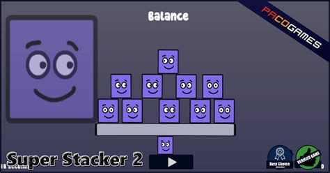 Super Stacker 3. Suggest changes. Super Stacker returns once again with more challenges! The goal in Super Stacker 3 is to successfully stack objects and keep the tower in balance for a certain time. You must pay attention to sizes (and thus the weights) of the objects. Can you beat all levels? Have fun! Super Stacker 3 - Lutris.. 
