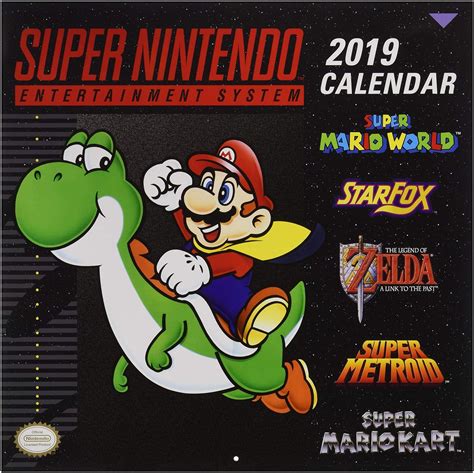 Read Online Super Nintendo Retro Art 2019 Wall Calendar By Not A Book