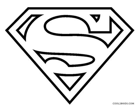 Superman Logo Coloring Pages