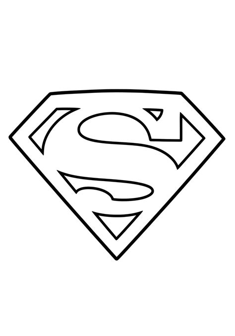 Superman Logo Coloring Shee