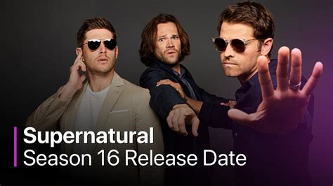 Supernatural season 16. S15 E20 - Carry On. November 18, 2020. 42min. TV-14. After 15 seasons, the longest running sci fi series in the U.S. is coming to an end. Baby, it's the final ride for saving people and hunting things. The epic journey of the Winchesters comes to a close as SUPERNATURAL enters its final season. Sam and Dean have battled everything … 