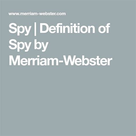 Superspy Definition of Superspy by Merriam-Webster