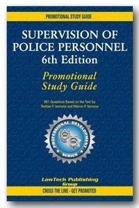 Supervision of police personnel study guide 6th edition. - Beliefs important to baptists teaching guide.