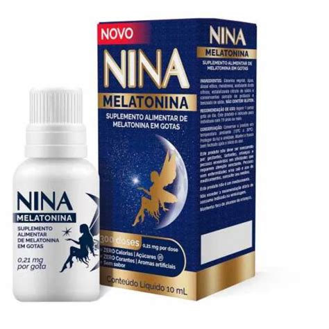 Suplemento Alimentar Nina Melatonina com 10ml - Droga Raia