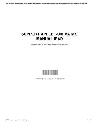 Support apple com mx mx manual ipad. - Cell ministry manual by pastor chris oyakhilome.