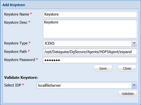 Supported keystore types - IBM