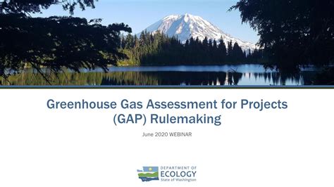 Supporting Document for Greenhouse Gas Assessment …