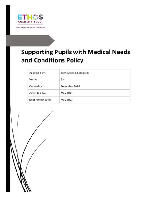 Supporting Pupils with Medical Conditions Statutory Policy June …