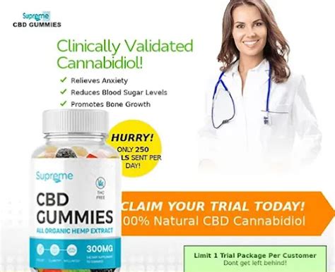 Supreme CBD Gummies Scam & Cost Where Can I Buy? [Fact …