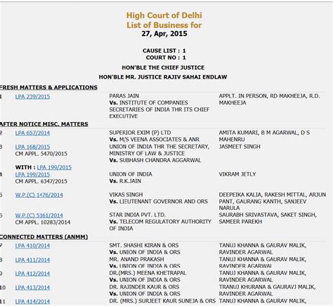 Supreme court cause list india.  It notes that Guided Tour FAQs Webcast India Code Pay Scal...