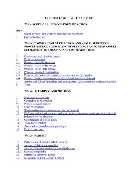 Supreme court civil rules. .  ...