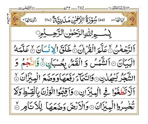 Surah ar rahman full pdf.  The Word &ldquo;Al Rahman&rdquo; is the name of Allah Almigh...