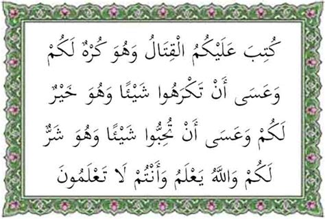 Surat Al Baqarah Ayat 216: Arti, Tafsir, dan Kandungan