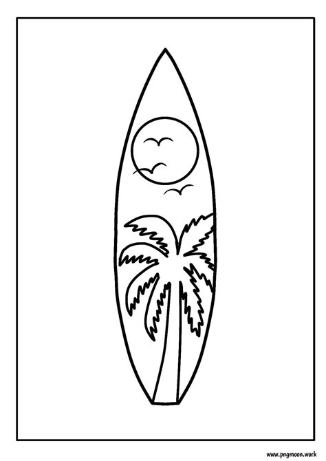 Surf Board Coloring Pages