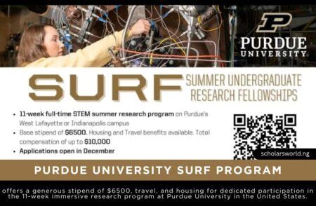 Surf programs.  The program offers a 11-week immersive summer research experience, ...